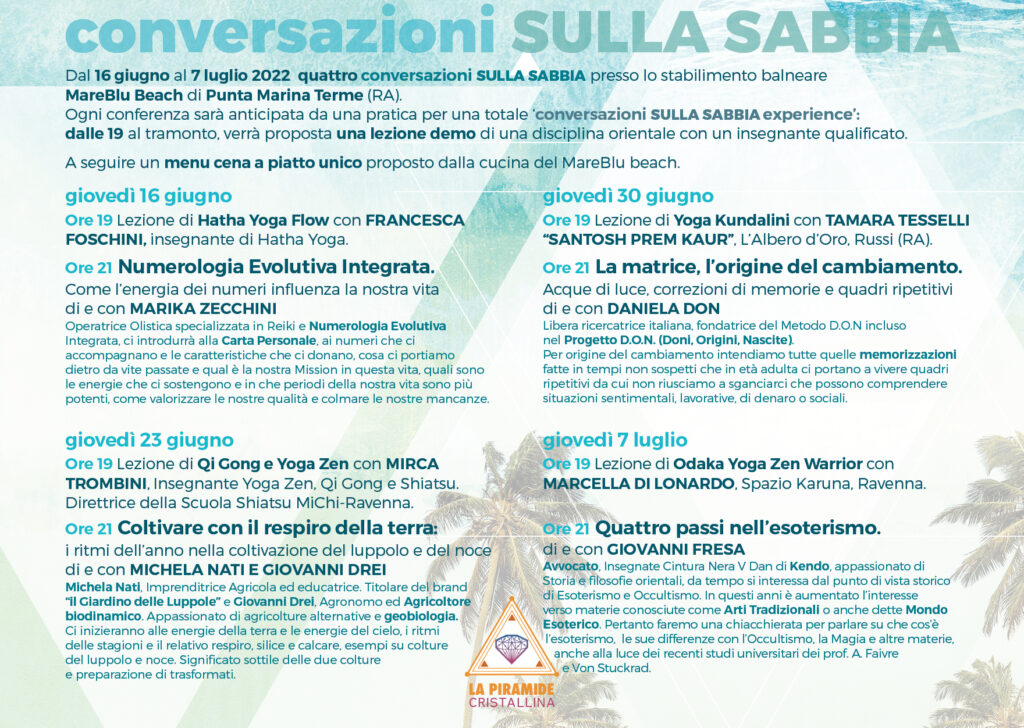 Programma conversazioni ESTATE 22