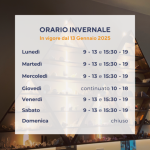 Orario invernale 2025