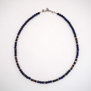 Collana Lapis, Ematite e Occhio di Bue 45 cm