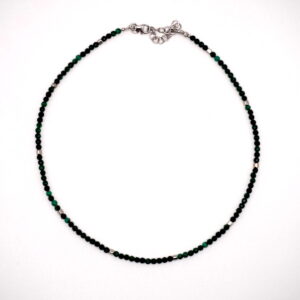 Collana in Malachite Sfaccettata 36/40 cm